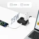 Сетевой фильтр Orico PDC25 25W 6в1 2x AC + 2x USB-A + 2x USB-C, 1.6м, черный