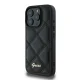 Guess Quilted Metal Logo Case for iPhone 16 Pro Max, Black