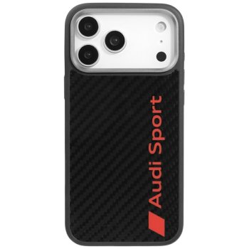 Audi iPhone 17 Pro Max vāciņš R8 Carbon Fiber MagSafe, melns