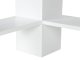 Modern Corner Computer Desk with Shelves ModernHome, White