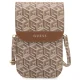 Универсальная сумка для телефона Guess Wallet Gcube Stripe, коричневая