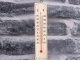 Wood home thermometer indoor outdoor