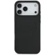 Чехол Mercedes для iPhone 17 Pro Max Leather Vintage Logo MagSafe, черный