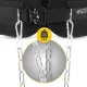 Svaru josta ar ķēdi 4FIZJO Dip Belt 80 cm, melna