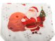 Christmas Table Runner with Santa Claus, 205x35 cm, White