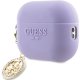 Guess GUAP23DSLGHDU AirPods Pro 2 cover purple/purple 3D Rubber 4G Diamond Charm