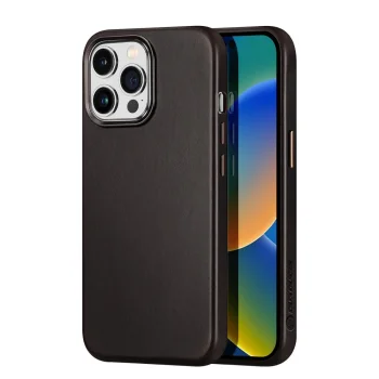 Кожаный чехол Dux Ducis Naples для iPhone 14 Pro Max (совместим с MagSafe),...