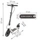 Kruzzel Hyperion W Foldable Kick Scooter for Adults