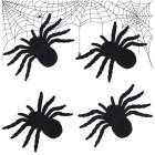 Halloween Spider 4 Pcs Large Decoration Spooky