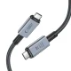 Tech-Protect UltraBoost Max USB-C 4.0 kabelis 240W 2m - pelēks