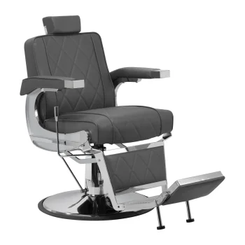 Парикмахерское кресло барбера Hair System BM88066 серое