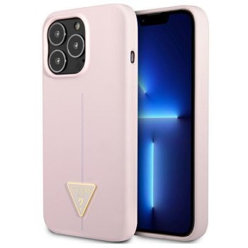 Guess чехол для iPhone 13 Pro Max Silicone Triangle Фиолетовый