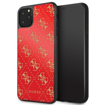Чехол Guess для iPhone 11 Pro Max 4G Double Layer Glitter, красный
