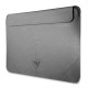 Guess Saffiano Triangle Logo case for a 14" laptop - silver