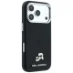 Чехол Karl Lagerfeld Grained Heads Metal MagSafe для iPhone 17 Pro / 18 Pro, черный