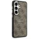Чехол Guess 4G Embossed Ring MagSafe для Samsung Galaxy S26, коричневый