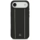 Кожаный чехол Mercedes Star Pattern Stripes MagSafe для iPhone Air Черный