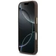 Чехол Guess для iPhone 17 MagSafe 4G PU Leather Triangle Logo, черный
