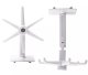 Rotating Kitchen Hanger with 6 Hooks, White