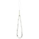 Чехол Guess IML Flowers Electro Pearl Strap MagSafe для iPhone 17, Белый