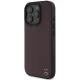 Mercedes iPhone 16 Pro Max Case Wood Imitation Leather MagSafe, Red