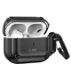 Чехол Tech-Protect Rough Hook с карабином для Apple AirPods Pro 1 / 2, черный
