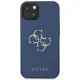 Guess Saffiano 4G Metal Logo vāciņš iPhone 13 mini, Zils