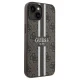 Apple iPhone 14 6.1\'\' Guess 4G Printed Stripes MagSafe Case Cover, Brown | Чехол Кейс Бампер...
