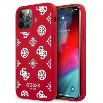 Guess iPhone 12 Pro Max vāciņš Peony Collection sarkans