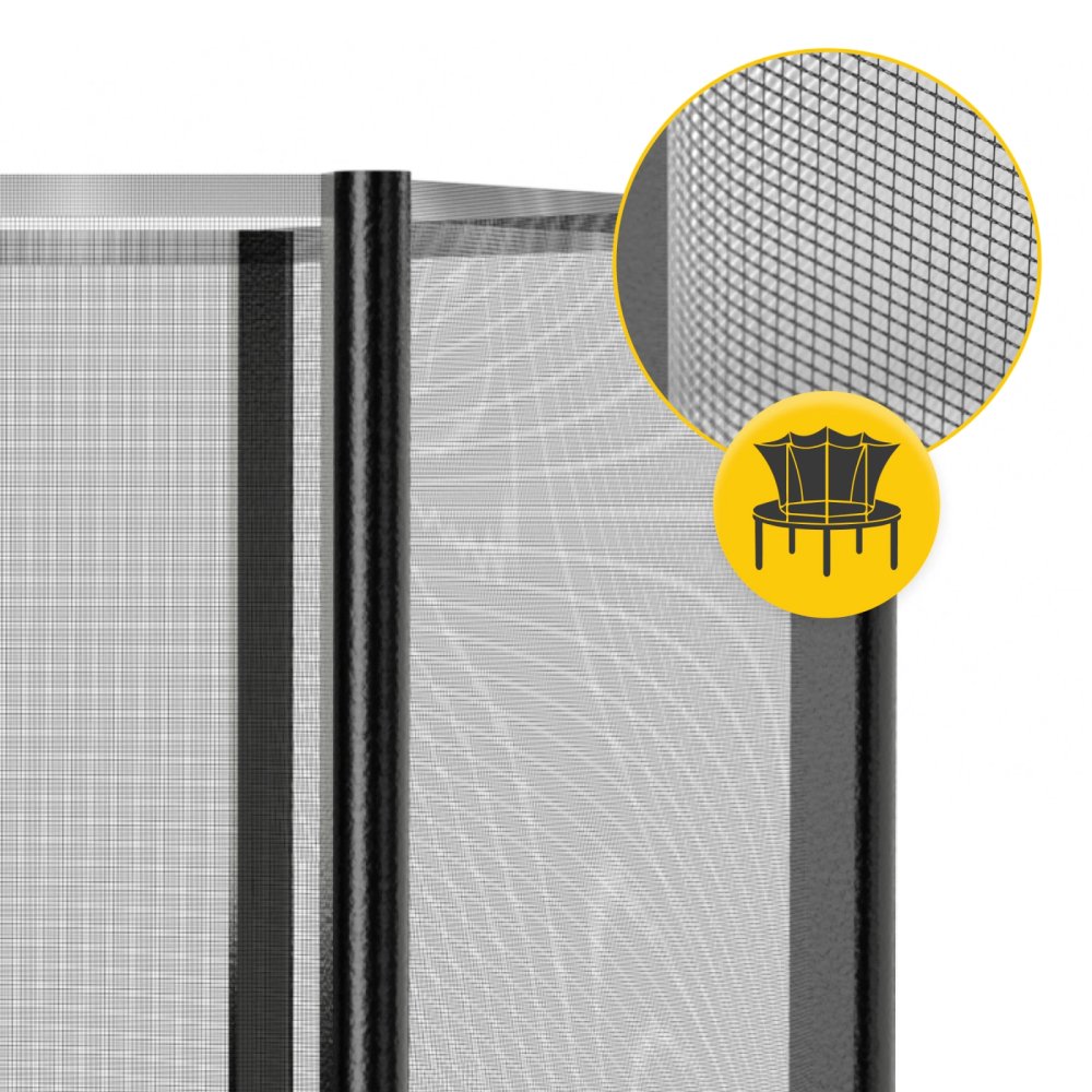 4Fizjo CLASSIC 252 cm (8FT) dārza batuts ar aizsargtīklu un kāpnēm, zaļš/melns (0)