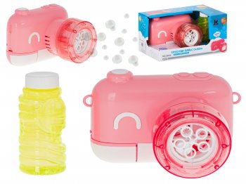Bērnu Fotoaparāts - Ziepju Burbuļpūšamā Mašīna Ģenerators, Rozā |Children Camera Machine For Soap Bubbles,...