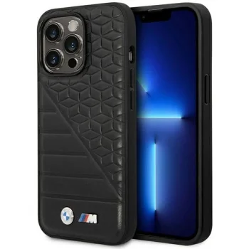 Чехол BMW Bi Pattern для iPhone 14 Pro Max 6.7" - Черный