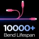 USB-C uz USB-C kabelis Spigen Essential EB6015CC 60W 100 cm, rozā