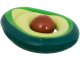 Inflatable Floating Mattress with a Ball Avocado, 150x120 cm