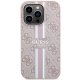 Guess 4G Printed Stripes MagSafe vāciņš Apple iPhone 15 Pro, Rozā