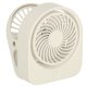 Wireless Desk Fan with Clip, USB, 3 Speeds, 11.5 cm, White