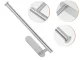 Paper Towel Holder, Self-Adhesive, Metal, Silver Loft
