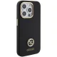 Guess Silicone Logo Strass 4G vāciņš Apple iPhone 15 Pro, Melns