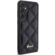 Guess Samsung Galaxy S23 FE vāciņš Quilted Metal Logo, melns