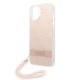 Чехол Guess 4G Print Strap для iPhone 14 Plus, розовый