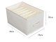 Clothes and Underwear Drawer Organizer, 9 Compartments, White