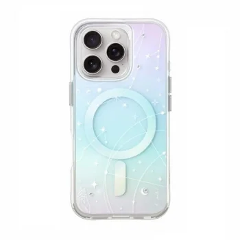Чехол Uniq Coehl Celest iPhone 16 Pro 6.3" магнитная зарядка опаловый/радужный