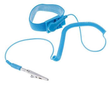 ESD antistatic wrist strap with grounding cord 1.8 m, blue
