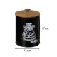 Ruhhy 00024578 Kitchen Storage Container Set, 4 pcs, 1.5L, Matte Black