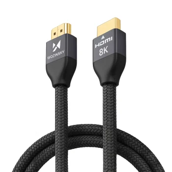 Кабель Wozinsky WHDMI-20 HDMI 2.1 8K 60Hz 48Gbps 2м, Серебристый