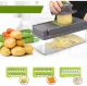 Ручной измельчитель для овощей, фруктов и яиц с насадками (13-в-1)