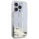 Guess Liquid Glitter Gold Stripes vāciņš iPhone 15 Pro Max caurspīdīgs