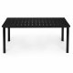 Multigarden dārza galds 180x90 cm 6-8 personām, Melns