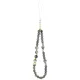 Чехол Guess IML Flowers Pearl Strap MagSafe для iPhone 17 Pro Max — черный