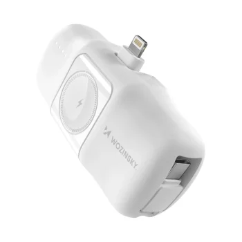 Мини внешний аккумулятор Wozinsky WF16-YLS 5000mAh с зарядкой для Apple Watch,...